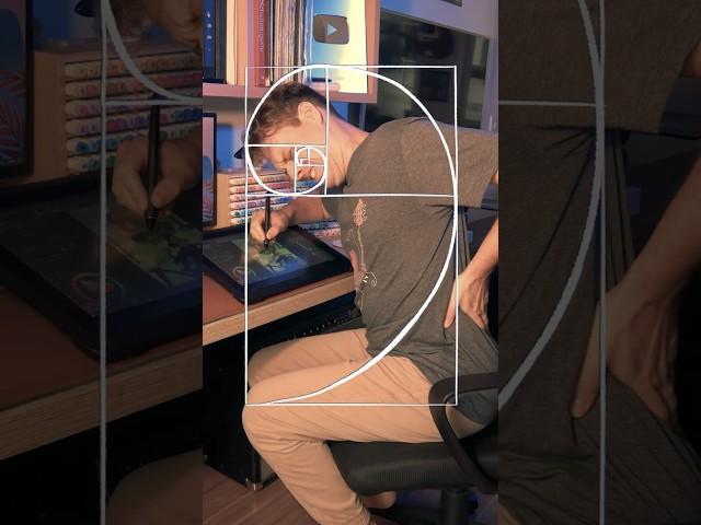 How artists use the GOLDEN RATIO #art #shorts