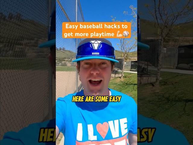 Easy baseball hacks to get more play time #baseball #baseballlife #baseballboy #comedy