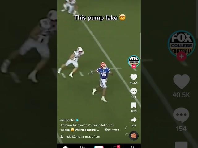 greatest pump fake football touchdown Florida gators