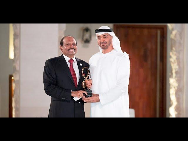 Abu Dhabi Crown Prince H.H. Sheikh Mohamed Bin Zayed Bestows Abu Dhabi Award to Yusuffali M.A