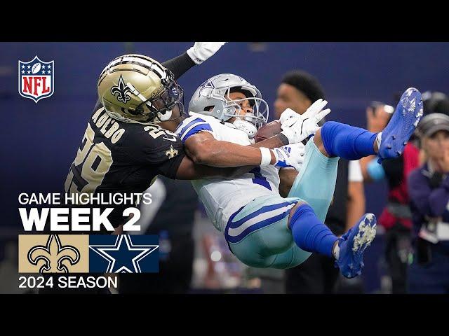 New Orleans Saints vs. Dallas Cowboys | 2024 Week 2 Game Highlights