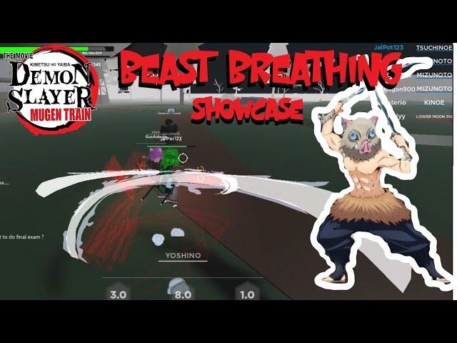 Beast Breathing Showcase In Ro-Slayer!! String Art Update!! - Roblox