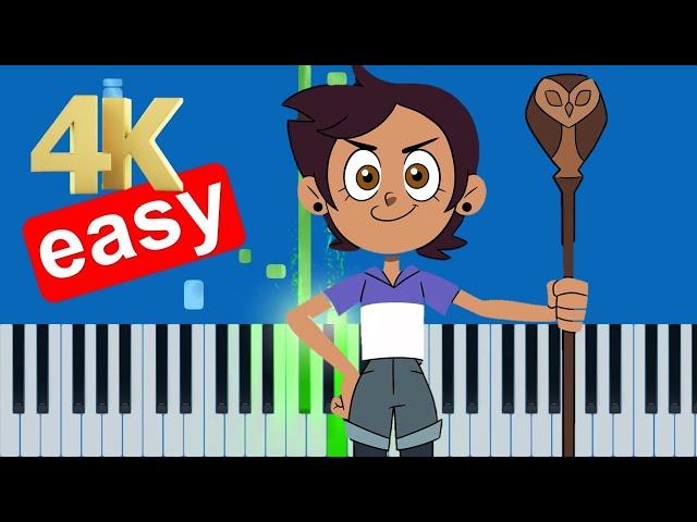 The Owl House Ending Song (Slow Easy Medium) Piano Tutorial 4K