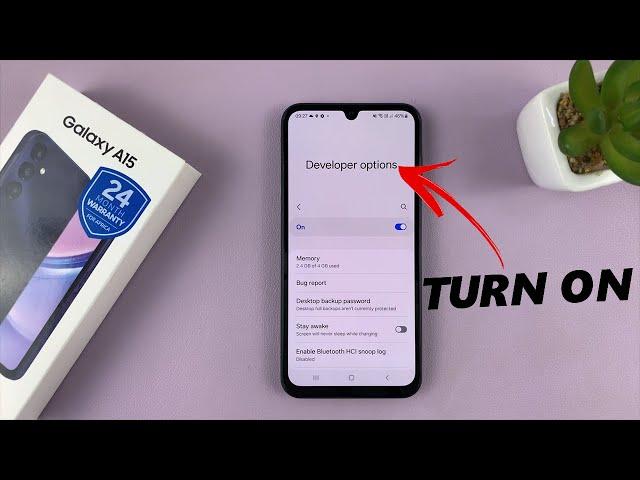 Samsung Galaxy A15: How To Enable Developer Options
