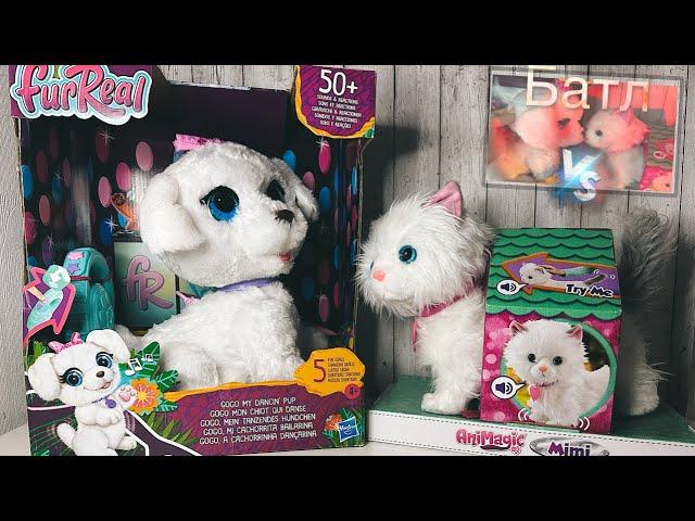 Обзор игрушек от Fur Real Friends GoGo Танцующий щенок F19715L0 и ANIMAGIC Кошка 256576.006