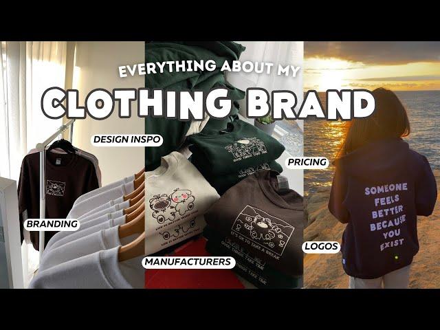 Things I do for my clothing brand | branding, design inspo, pricing, launch prep routine, small biz