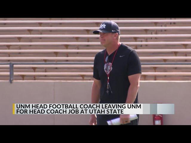 UNM football coach Bronco Mendenhall leaving for Utah State; replacement search underway