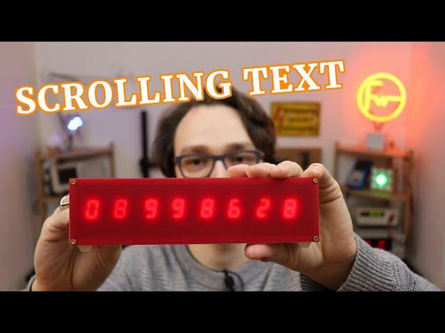 Make a scrolling text display with CD4094 shift registers!