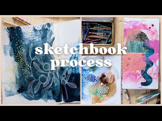 How to Build Up Mixed Media Layers in Your Sketchbook (Tour + Demo)