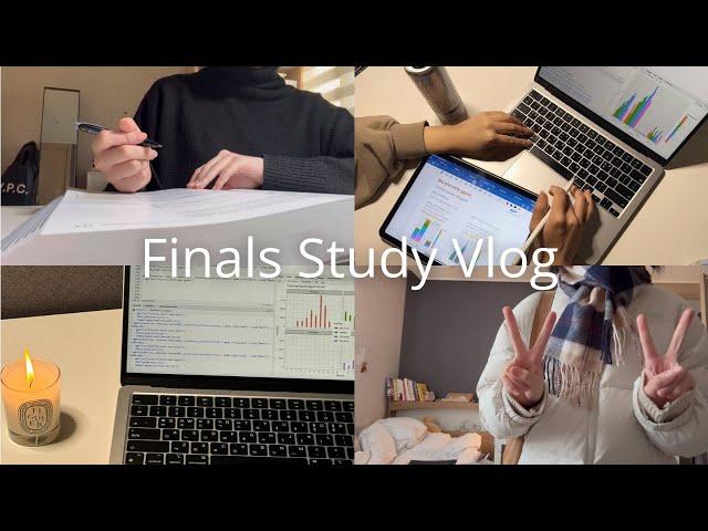 Eng) Uni study vlog | Finals period | very productive days | study and study