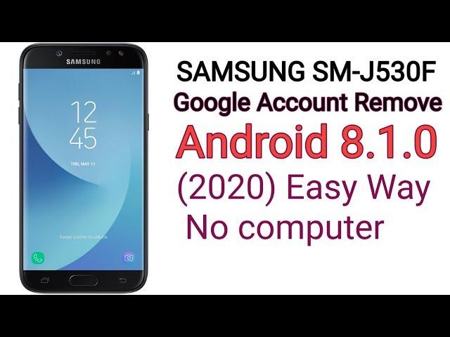 SM-J530F Frp Bypass Android 8.1.0 No Computer (2020)