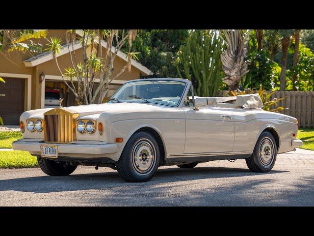 1982 Rolls-Royce Corniche I Convertible Walk-around Video