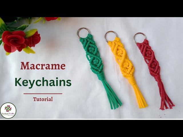 Macrame Keychain Tutorial Step-by-step | DIY Keychain Tutorial | Macrame Crafts