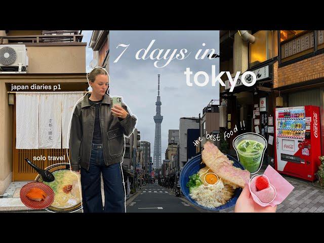 7 days alone in Tokyo best food, matcha, Shibuya shopping & capsule hotel