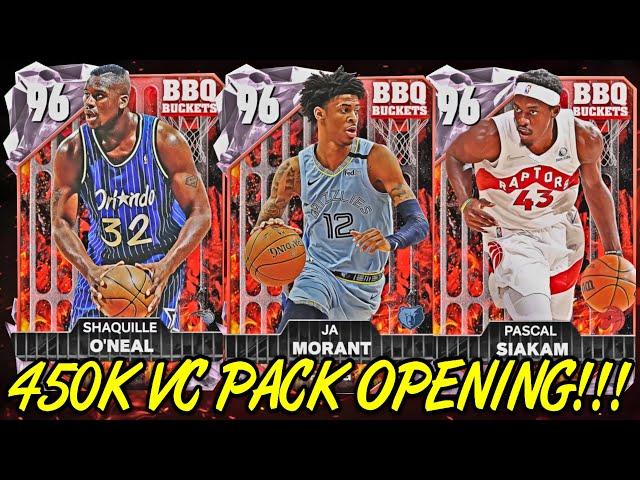 450K VC BBQ BUCKETS PACK OPENING FOR PINK DIAMOND SHAQ, JA MORANT N SPICY P! NBA 2k25 Myteam Packs