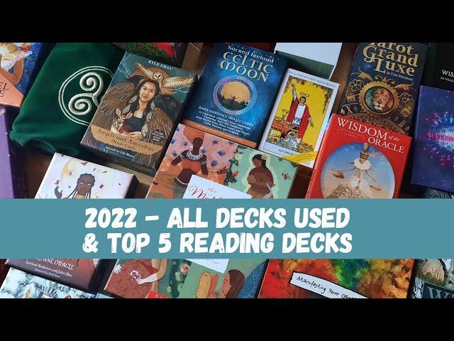 All the tarot and oracle decks I used in 2022 (and my top 5!)