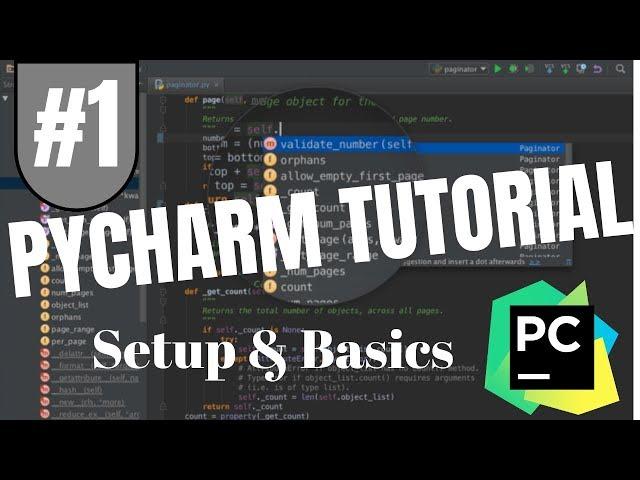 Pycharm Tutorial #1 - Setup & Basics