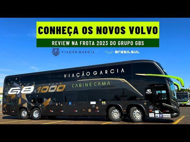 EXCLUSIVO: Marcopolo G8 1000 e nova frota VOLVO da Viação Garcia e Brasil Sul | Review completo.