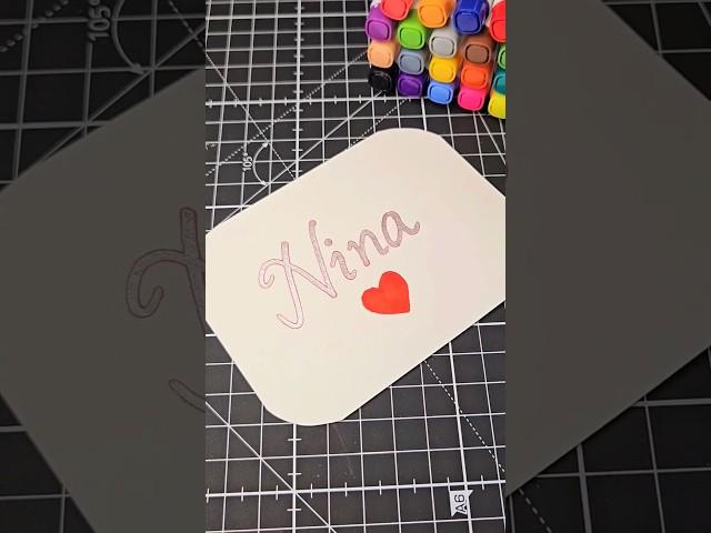 Calligraphy Name Art ️️ | Aesthetic Name Writing Design in Style 2025  #Shorts #Art