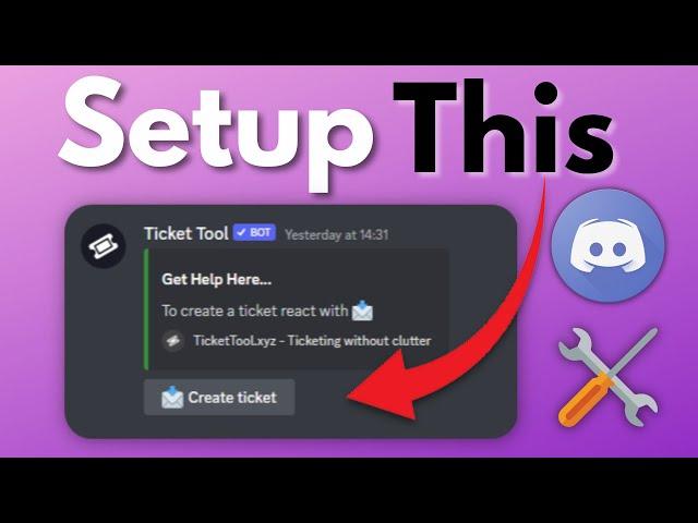 How To Setup TICKET TOOL Bot On DISCORD In 2024 | Ticket Tool