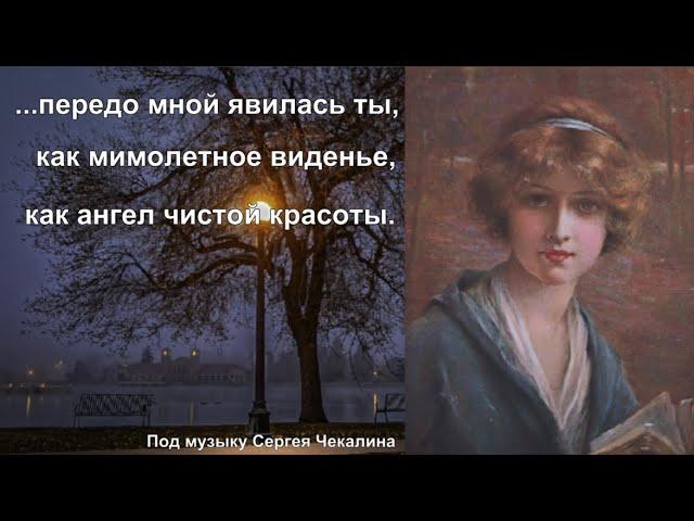 Передо мной явилась ты, как мимолетное виденье, как гений чистой красоты. Музыка Сергея Чекалина.