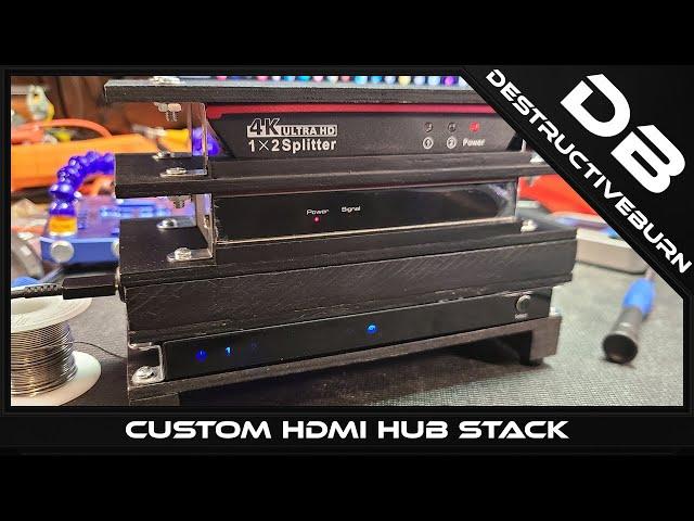 4K HDMI Selector Splitter Extractor Custom Case Build