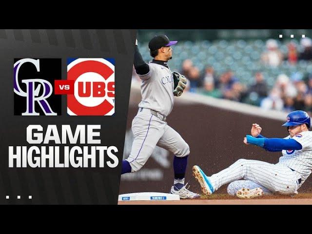 Rockies vs. Cubs Game Highlights (5/28/25) | MLB Highlights