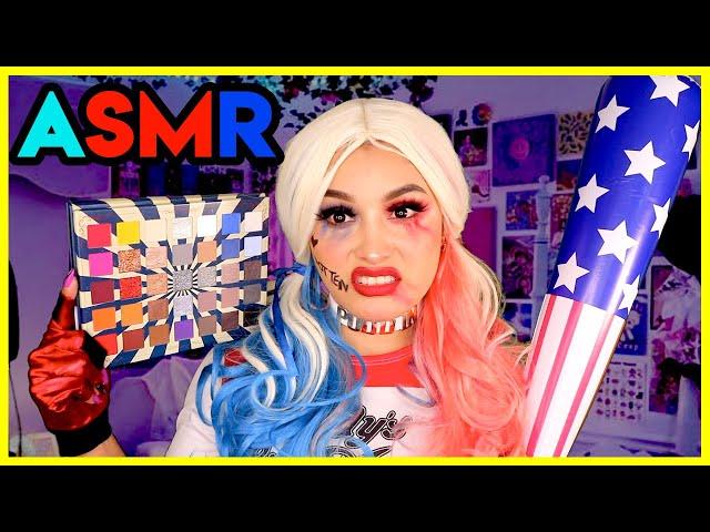 Harley Quinn  Tu amiga ANTIPÁTICA  TE MAQUILLA para una fiesta de disfraces  I Ges ASMR