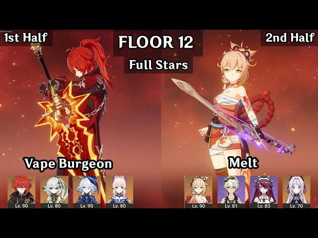 Diluc Vape Burgeon + Yoimiya Citlali Melt | 5.3 Spiral Abyss Floor 12 | Genshin Impact