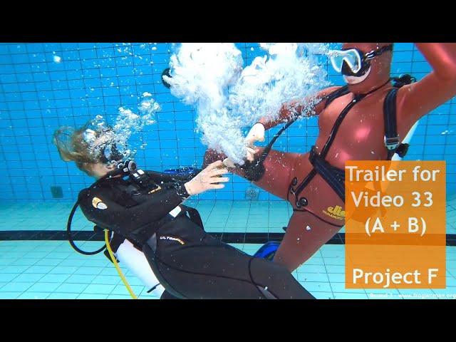 "Scuba Combat Training 7" - Trailer – Frogwomen Rachel, Lucy, Alice [Video 33 of Project F]