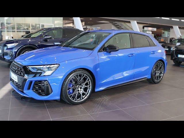 2023 Audi RS3 Performance edition 1/300  407PS in Nogaroblue | Start up| Revs | Exterior detail