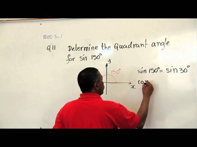 Determine Quadrant Angle Mod 3 Sec1 Q 11