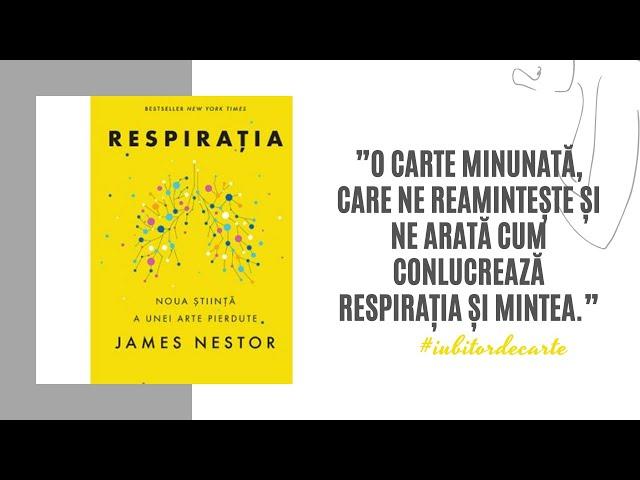 Recomandare de CARTE - RESPIRAȚIA, autor James Nestor