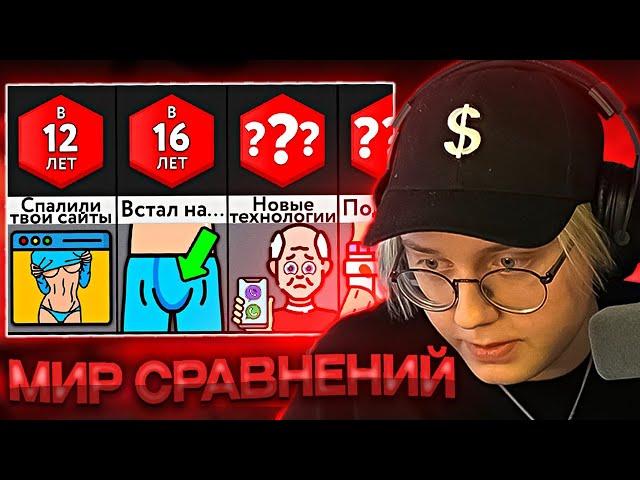 ДРЕЙК СМОТРИТ - Самые Стыдные Вещи В ___ Лет! // Мир Сравнений