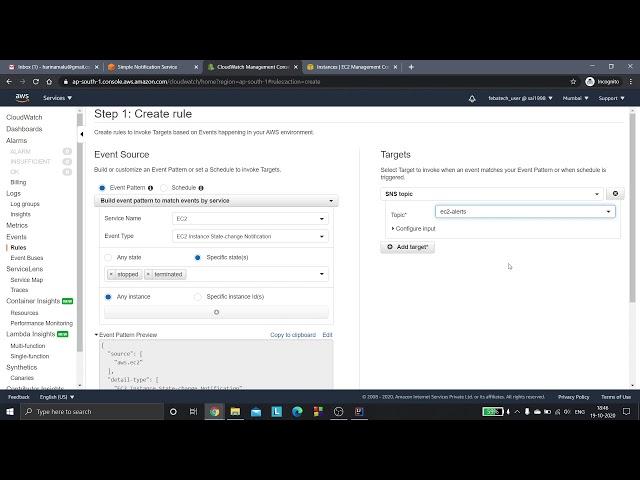 FEBATECH AWS | Setting up a CloudWatch Event to Monitor EC2 Instance State