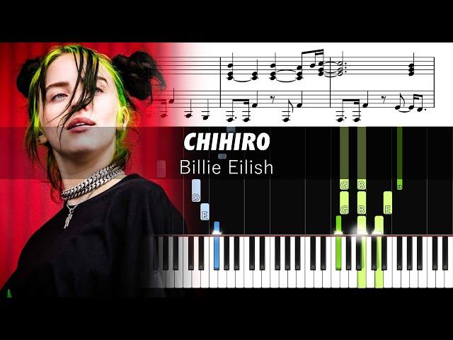 Billie Eilish - CHIHIRO - Piano Tutorial with Sheet Music