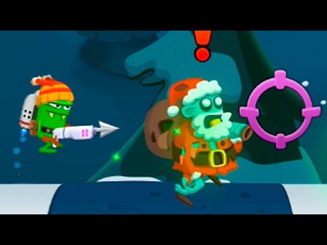 ЗОМБИ Дед Мороз убегает от Кида! ОХОТНИКИ НА ЗОМБИ #8 Зимний пляж Zombie Catchers #крутилкины