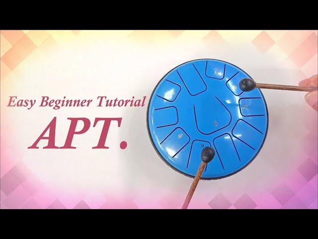 APT. (ROSÉ & Bruno Mars)  - 11 note steel tongue drum cover with tabs