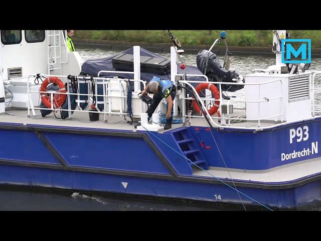 22-10-2019 Met sonarboot op zoek in het Markkanaal naar de vermiste Sacco Tange