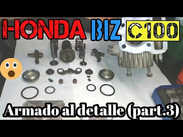 HOW TO assemble Honda BIZ C100 ENGINE in detail (pte.3) cylinder piston, head, ignition distribution