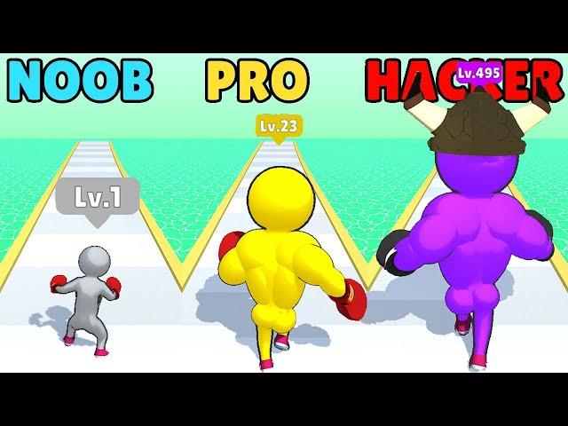 NOOB vs PRO vs HACKER in Level Up Runner