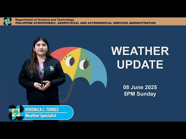 Public Weather Forecast issued at 5PM | June 8, 2025 - Sunday