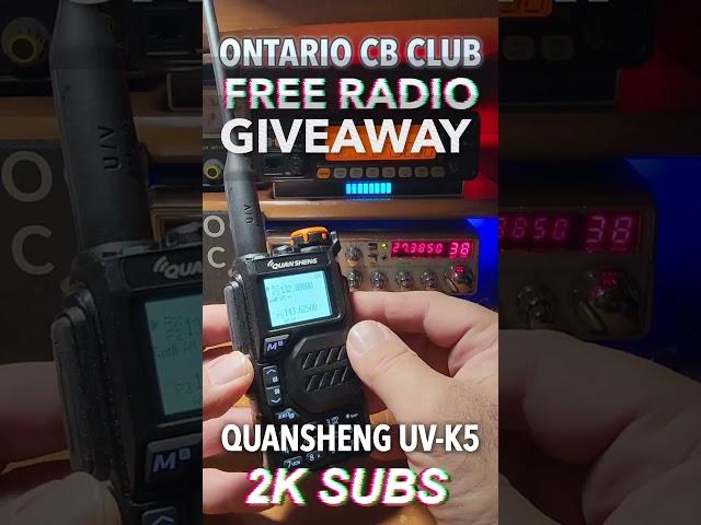 2K SUBS - FREE RADIO GIVEAWAY #emergencyradio #prepper  #qso #radiocommunication #vhf #hamradio