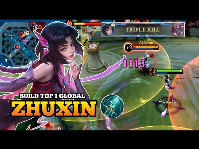 ZHUXIN Buff!! Best Midlaner With Item sky piercer - Build Top 1 Global ZHUXIN ~ MLBB