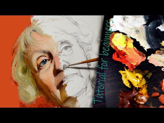 How should beginners paint portraits in oils? Tutorial with Sergey Gusev.