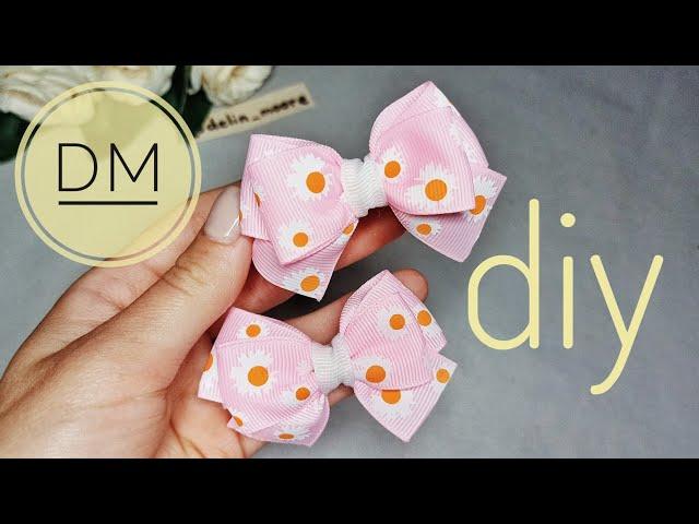 САМЫЕ МИЛЫЕ БАНТИКИ ДЛЯ ПРИНЦЕССиз репсовой ленты 2,5 см / THE CUTEST BOW made of rep ribbon 2.5cm