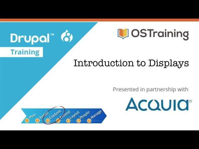 Drupal 8 Beginner, Lesson 34: Introduction to Displays