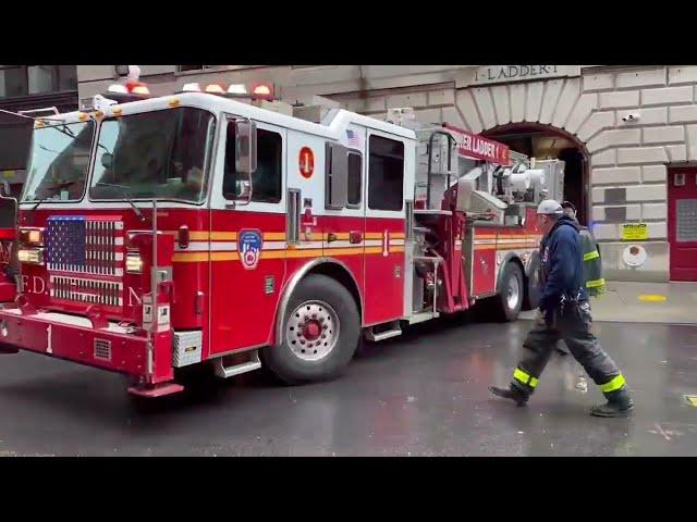 FDNY RESPONDING COMPILATION 131 FULL OF BLAZING SIRENS & LOUD AIR HORNS THROUGHOUT NEW YORK CITY.