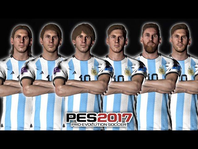 PES 2017 | NEW LIONEL MESSI FACEPACK SEASON 2007-2021 | DOWNLOAD