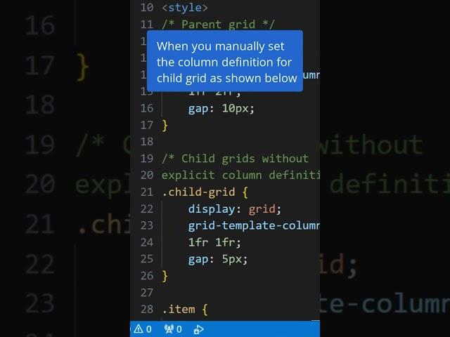 Simplify Your Layouts: Use CSS Subgrid to Inherit Parent Sizing!